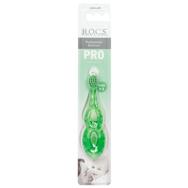 Щетка зубная экстрамягкая для детей до 3 лет Baby Pro R.O.C.S./РОКС