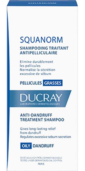 Шампунь от жирной перхоти Squanorm Ducray/Дюкрэ 200мл Шампунь от жирной перхоти Squanorm Ducray/Дюкрэ 200мл