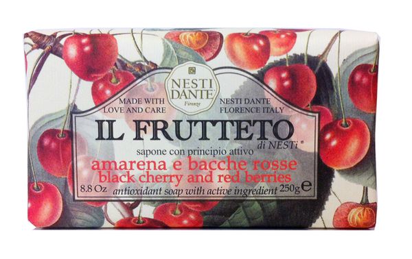 Мыло твердое туалетное черешня и красные ягоды IL Frutteto Nesti Dante/Нести Данте 250г Мыло твердое туалетное черешня и красные ягоды IL Frutteto Nesti Dante/Нести Данте 250г