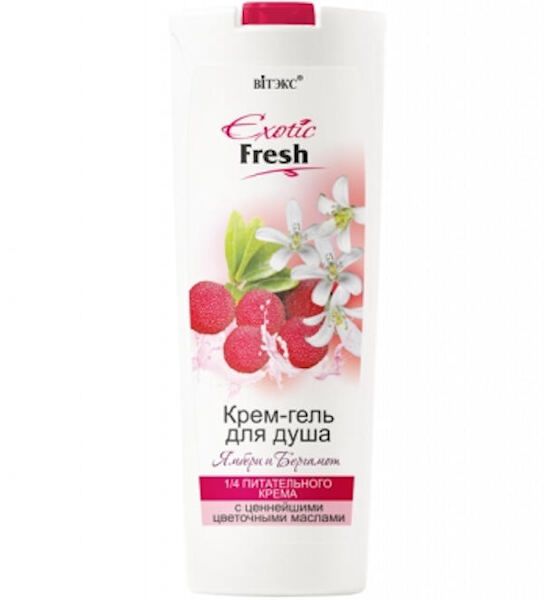 Крем-гель для душа ямбери и бергамот Exotic Fresh Витэкс 500мл
