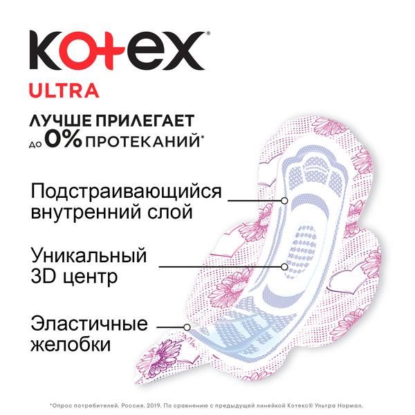 Прокладки гигиенические Normal Ultra Net Kotex/Котекс 20шт фото №5
