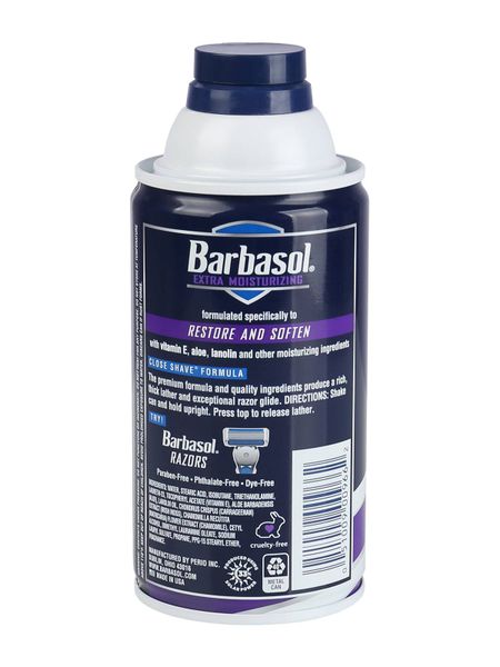 Крем-пена для бритья увлажняющая Extra Moisturizing Barbaso 283г фото №2