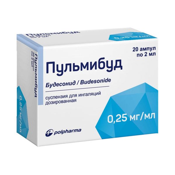 Пульмибуд суспензия для инъекций дозированная амп. 0,25мг/мл 2мл 20шт фото №2