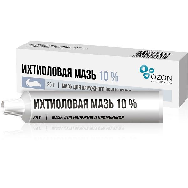 Ихтиоловая мазь для наружного применения 10% 25г