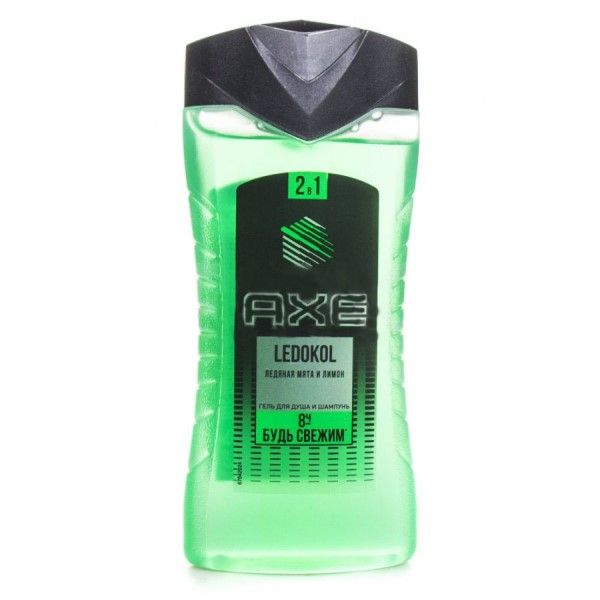 Гель для душа и шампунь мужской ледокол axe 250 мл