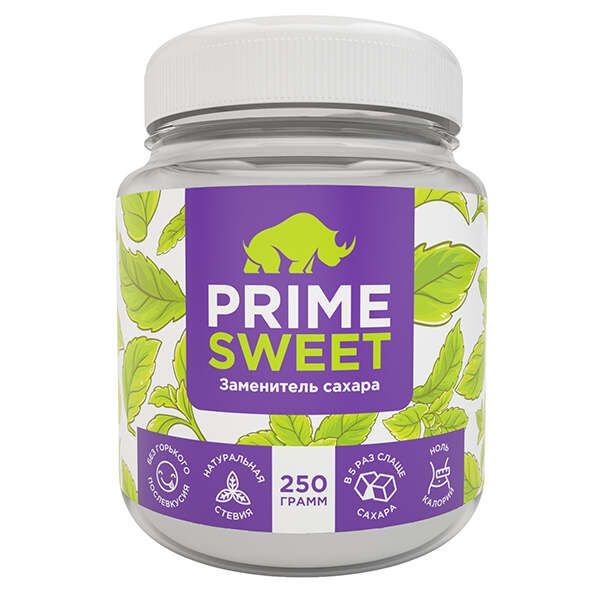 Смесь пищевая сладкая с содержанием экстракта стевии Prime sweet банка 250г