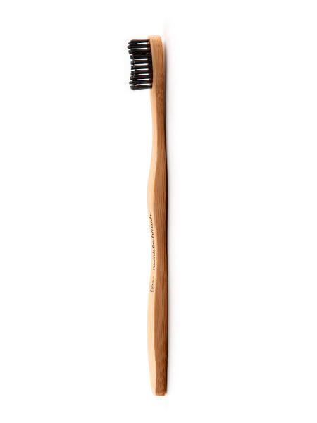 Щетка зубная взрослая из бамбука черная средняя brush Humble CO. фото №3