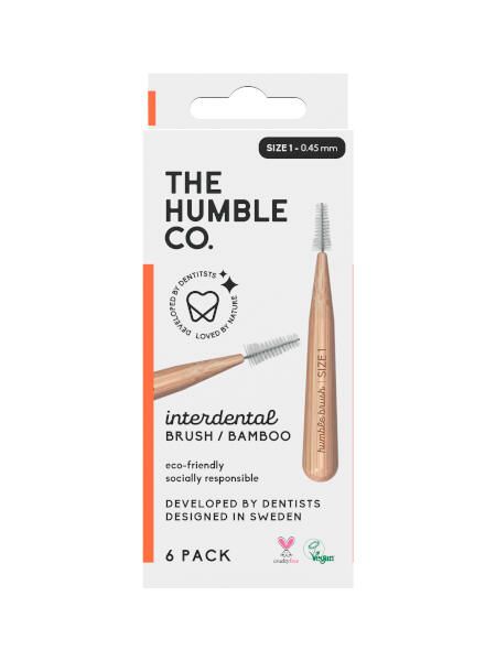 Ершики межзубные бамбуковые цвет оранжевый Humble CO. р.1