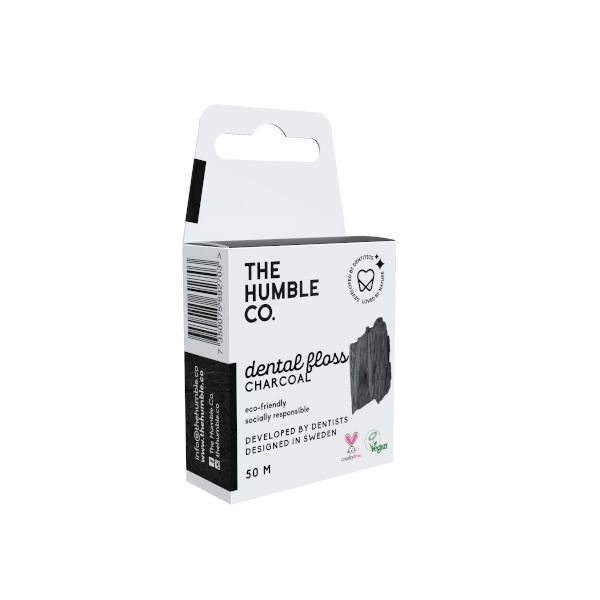 Зубная нить древесный уголь Humble CO. 50м
