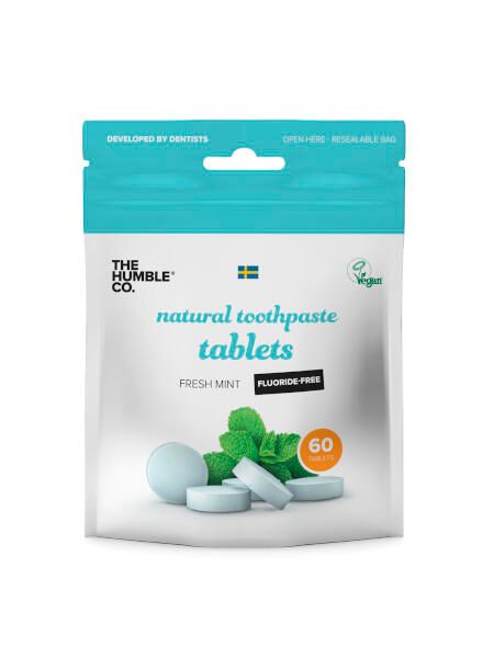 Паста зубная в таблетках без фтора dental tablets Humble CO. 60шт