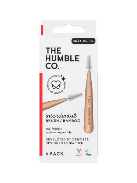 Ершики межзубные бамбуковые цвет красный Humble CO. р.2