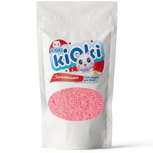 Детская соль пудра для ванн Земляника Kioki/Киоки 250г фото №2
