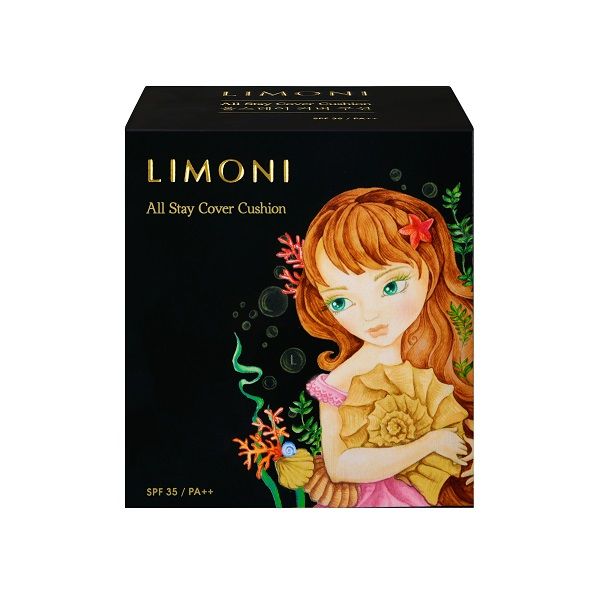 Флюид тональный кушон All Stay Cover Cushion SPF 35 / PA++ Sea Princess 02 Medium Limoni фото №6