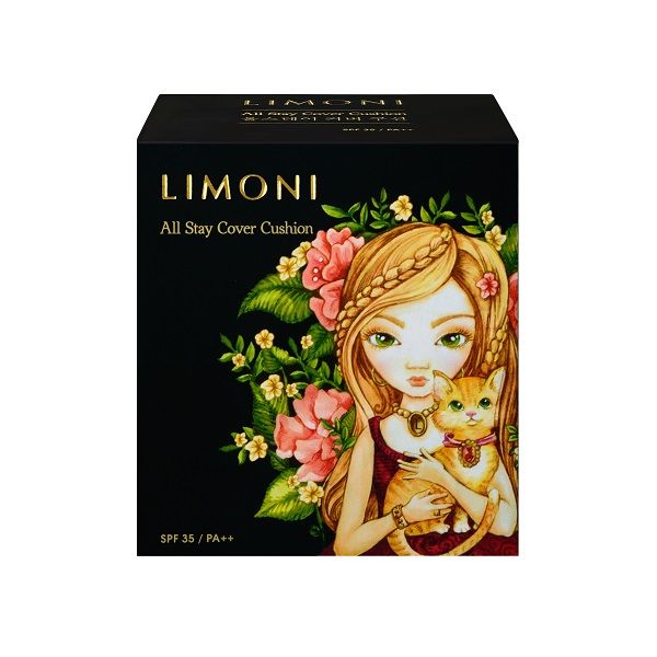 Флюид тональный кушон All Stay Cover Cushion SPF 35 / PA++ Animal Princess 01 Light Limoni фото №6