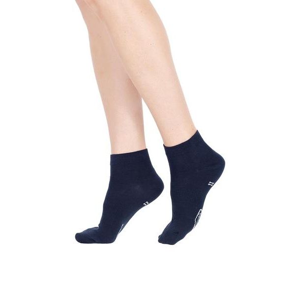 Носки женские эластичные из хлопка синие Bike socks Pompea 3 пары p.39-42 фото №2