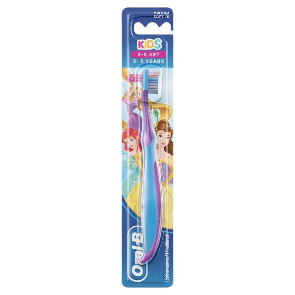 Щетка зубная экстрамягкая для детей 3+ Тачки/Холодное сердце Kids Oral-B/Орал-би (Crs/Frz) фото №2