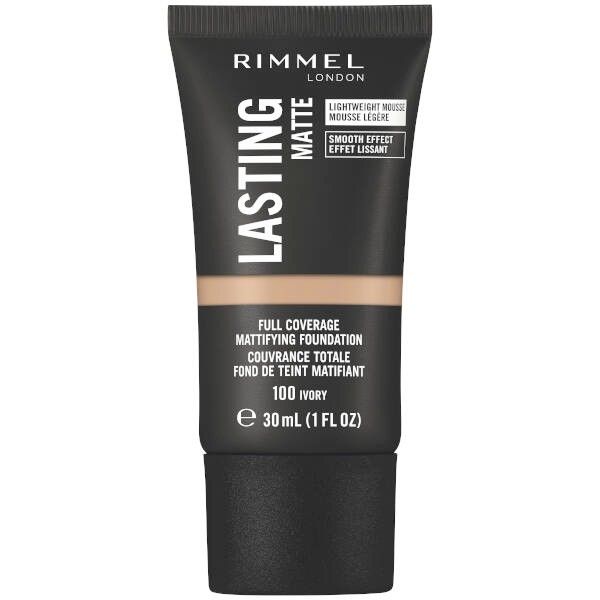 Крем тональный Lasting MatteFull Coverage Mattifying Foundation Rimmel/Риммель тон 100