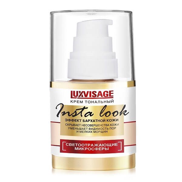 Крем тональный Insta Look Luxvisage 35г тон 10 Светло-кремовый беж