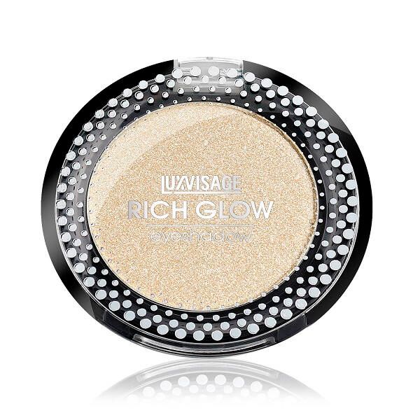 Тени компактные для век champagne Rich Glow Luxvisage тон 1 2г