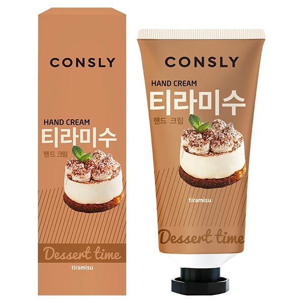 Крем для рук с ароматом тирамису Dessert Time Consly 100мл фото №2 Крем для рук с ароматом тирамису Dessert Time Consly 100мл фото №2