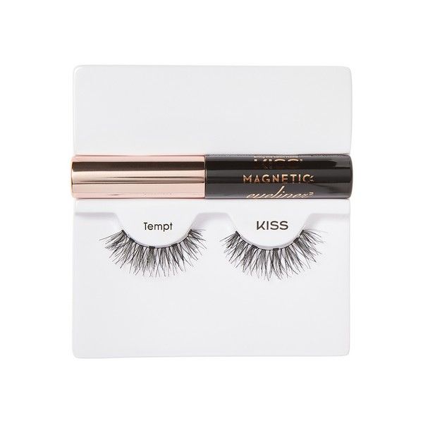 Набор магнитных накладных ресниц и подводки Tempt Magnetic Eyeliner Kit KMEK02 Kiss