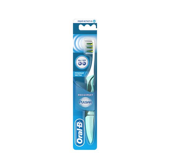 Щетка зубная средней жесткости с батарейкой Expert Pulsar 35 Oral-B/Орал-би