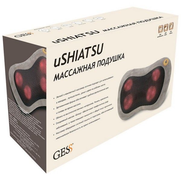 Подушка для шеи массажная uShiatsu Gess/Гесс фото №2
