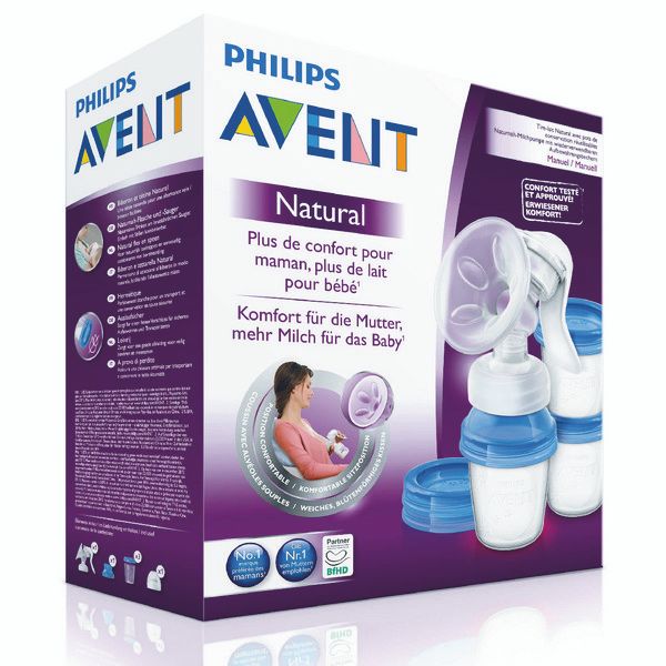 Молокоотсос ручной c системой хранения молока полипропилен Natural Philips Avent (SCF330/12, SCF330/13) фото №4