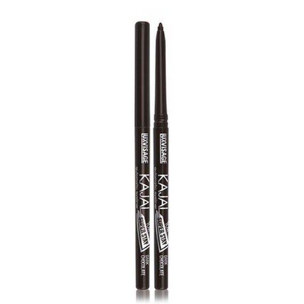 Карандаш для глаз механический Dark chocolate Kajal super stay 10H Luxvisage 10г