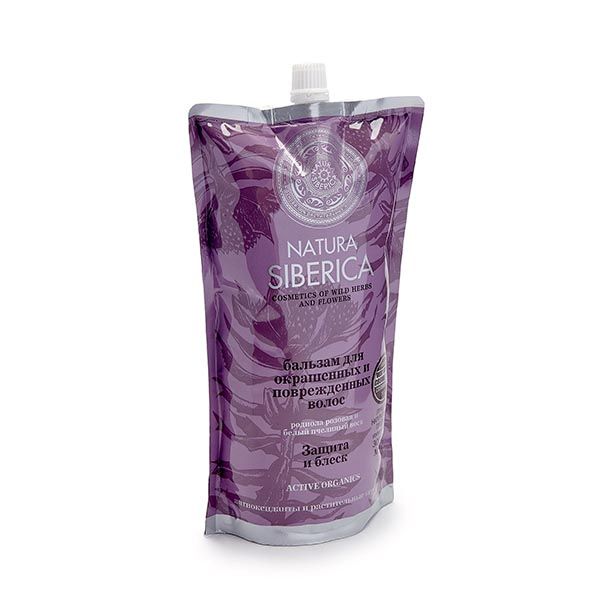 Бальзам для окрашенных и поврежденных волос защита и блеск Natura Siberica/Натура Сиберика пак. 500мл фото №3
