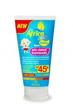 Крем для чувствительной кожи для самых маленьких SPF45+ Africa Kids Floresan/Флоресан туба 50мл