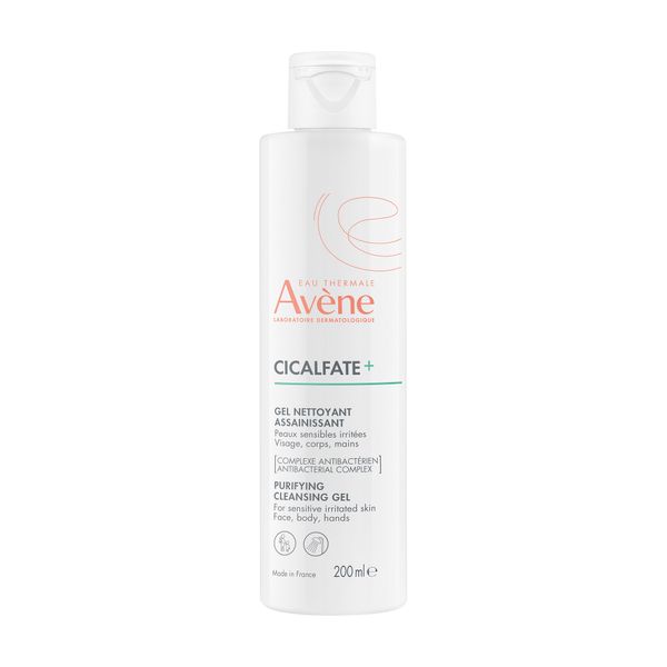 Гель для чувствительной и раздраженной кожи очищающий Cicalfate+ Avene/Авен 200мл
