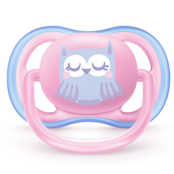 Соска-пустышка силиконовая ортодонтическая с футляром 0-6 мес. Ultra Air Philips Avent 2шт (SCF085/02) фото №2