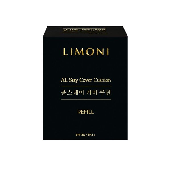 Флюид тональный кушон All Stay Cover Cushion SPF 35 / PA++ Refill 02 Medium Сменный блок Limoni