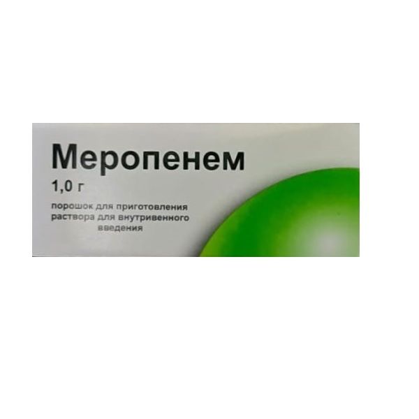Меропенем порошок для приг. раствора для в/в введ. фл. 1000мг фото №2