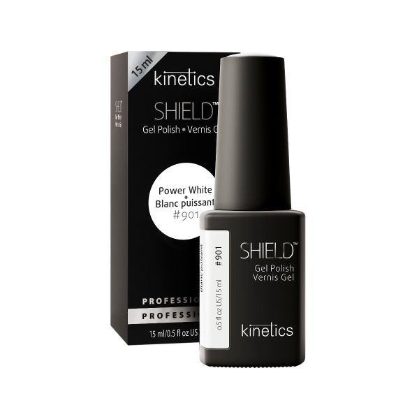 Гель-лак Shield Power White Экстрабелый Kinetics 15мл тон 901 фото №2