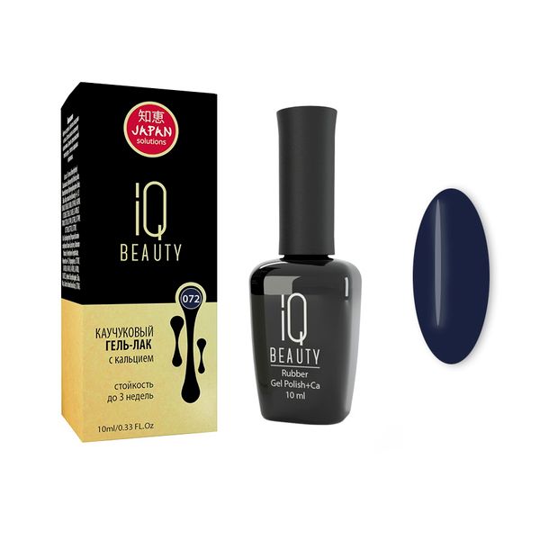 Гель-лак каучуковый IQ Beauty 10мл тон 072