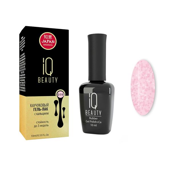 Гель-лак каучуковый IQ Beauty 10мл тон 019