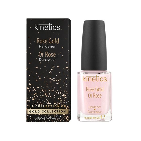 Укрепитель для ногтей нежно-розовый Rose Gold Hardener Kinetics 15мл