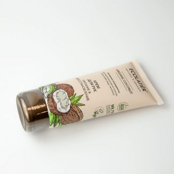 Крем для рук Питание & Восстановление Серия Organic Coconut, Ecolatier Green 100 мл фото №3