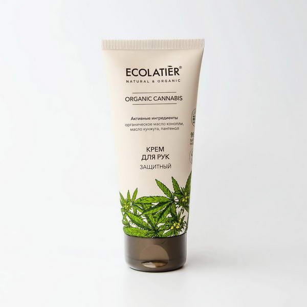 Крем для рук Защитный Серия Organic Cannabis, Ecolatier Green 100 мл