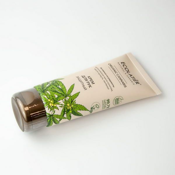 Крем для рук Защитный Серия Organic Cannabis, Ecolatier Green 100 мл фото №2