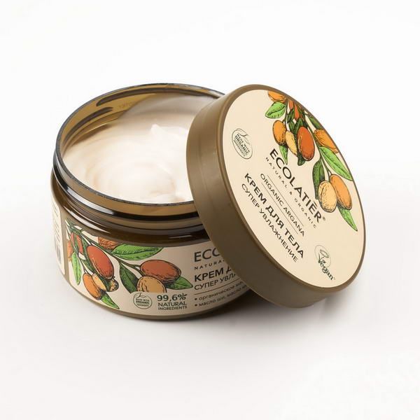 Крем для тела Супер увлажнение Серия Organic Argana, Ecolatier Green 250 мл фото №2