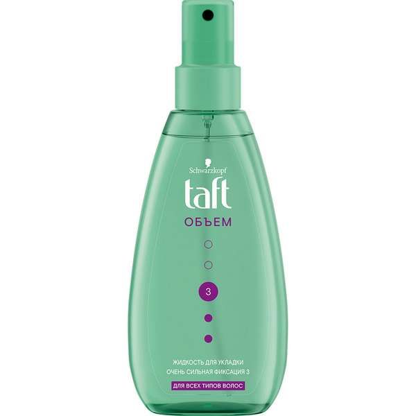 Жидкость для укладки объем очень сильной фиксации Taft 150мл фото №2