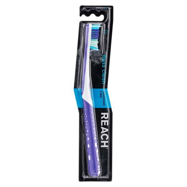 Щетка зубная средней жесткости Medium Floss Clean Reach/Рич