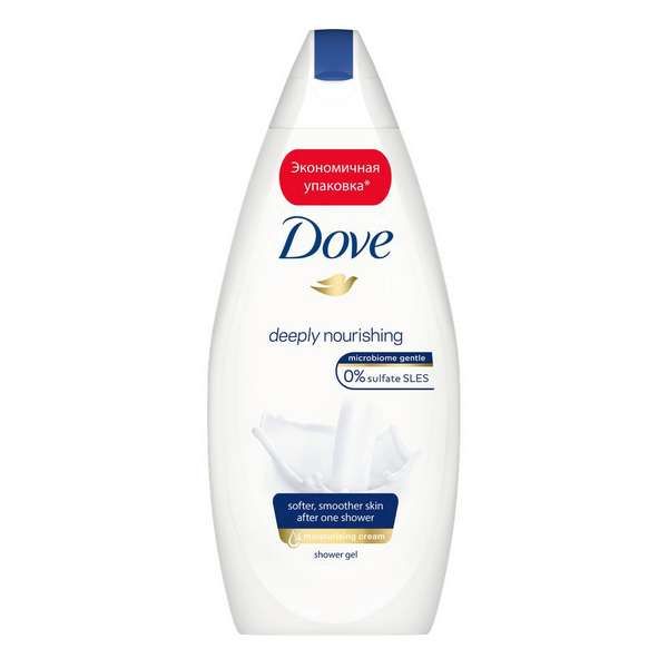 Гель для душа бессульфатный Глубокое Питание и увлажнение Dove/Дав 500мл