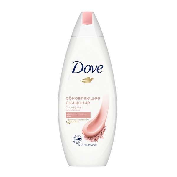 Гель для душа бессульфатный розовая глина Dove/Дав 250мл