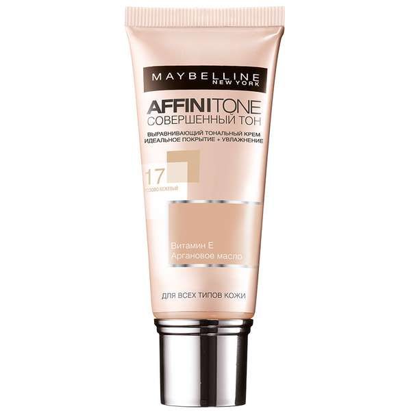 Крем тональный Совершенный розово-бежевый Affinitone Maybelline/Мэйбиллин 30мл тон 17 фото №2