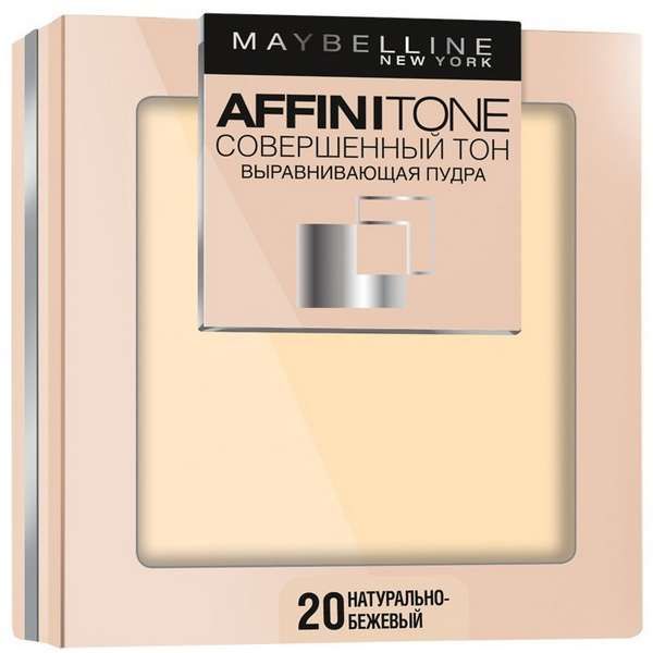 Пудра компактная Совершенный натурально-бежевый Affinitone Maybelline/Мэйбиллин 9г тон 20 фото №2