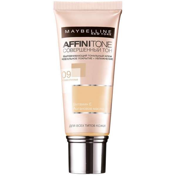 Крем тональный Совершенный розово-опаловый Affinitone Maybelline/Мэйбиллин 30мл тон 09